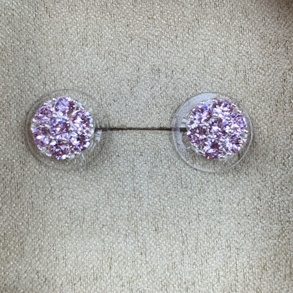 💜Swarovski Violet Crystal Earrings💜 - Picture 4 of 14